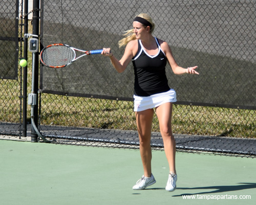 Ally Wooten almost scored an upset at the number five singles spot for Tampa.