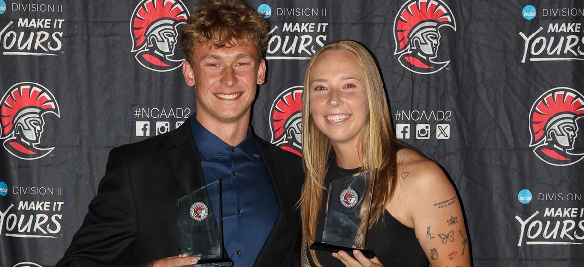 Athletes of the Year Jacob Hamlin and Mariah Galhouse