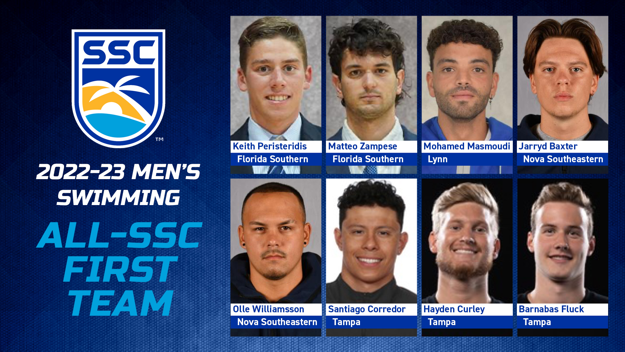 2022-23 All-SSC Men's Swimming First Team