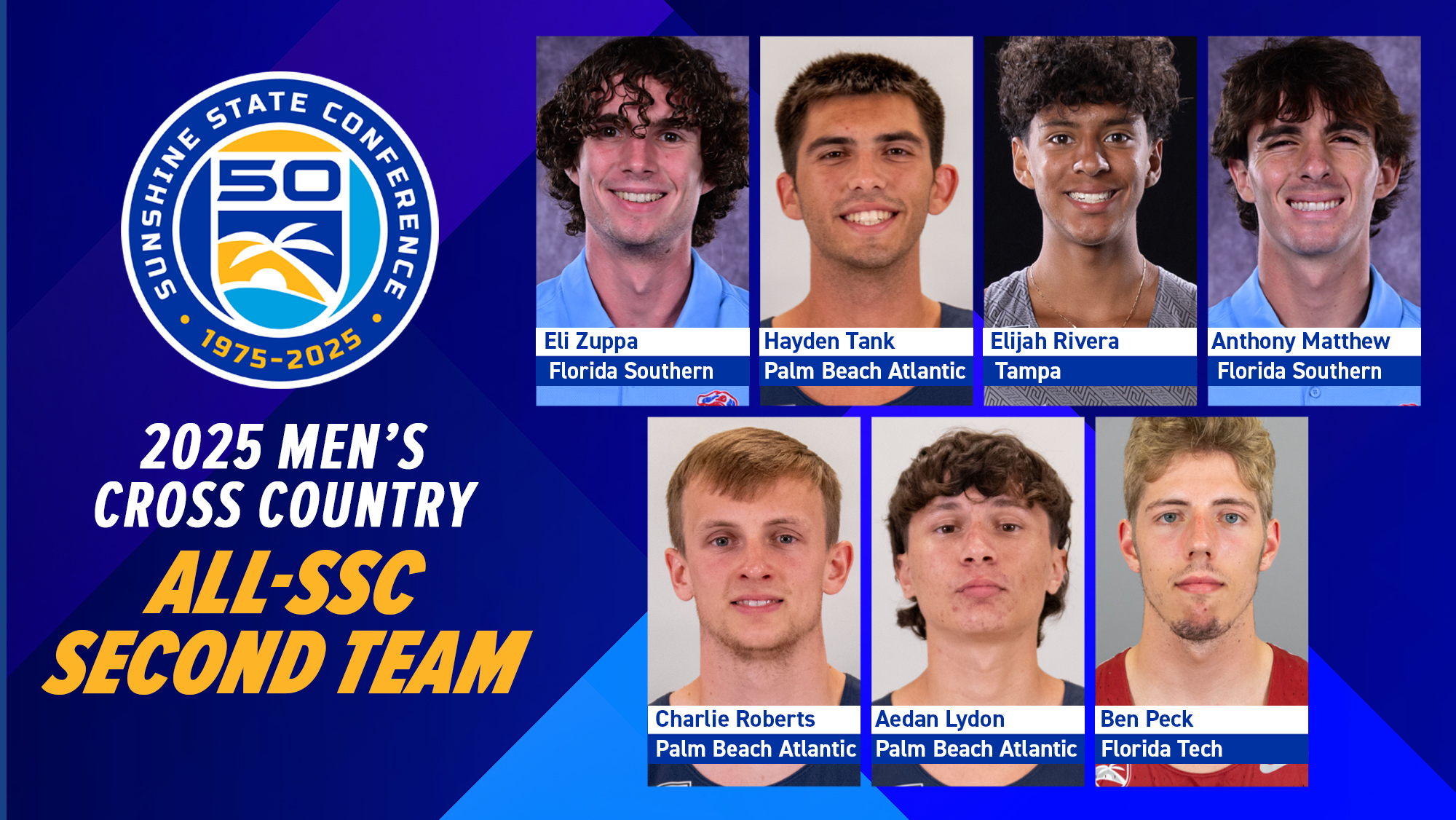 2025 Men's Cross Country Second-Team All-Sunshine State Conference